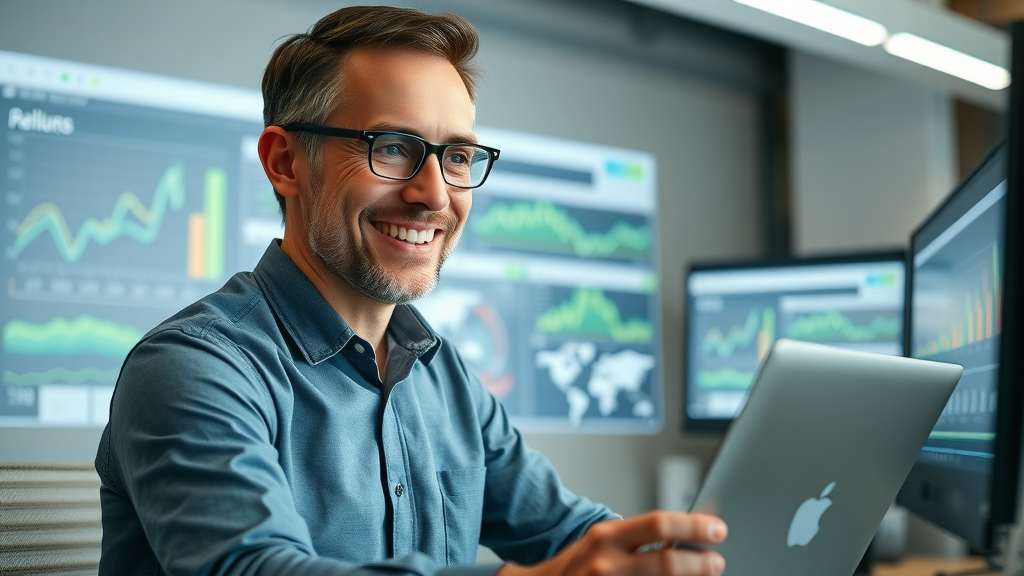Fractional CMO analyzing marketing performance metrics