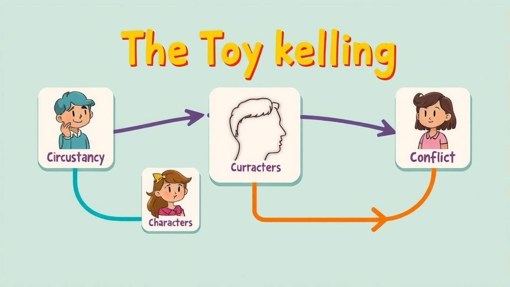 video storytelling 5 Cs illustration explaining brand video narrative structure