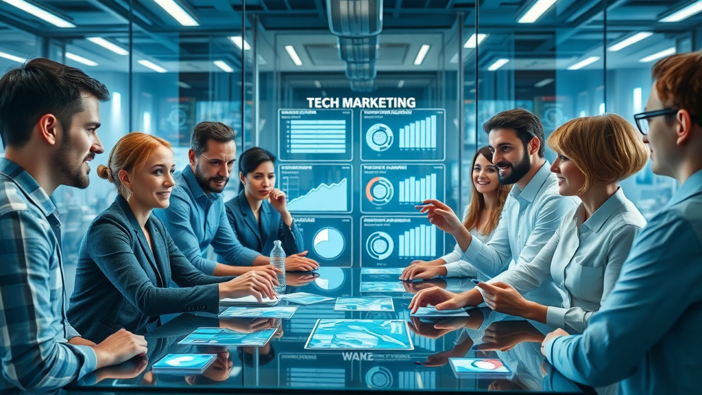 Marketing team brainstorming brand management strategies to build brand equity