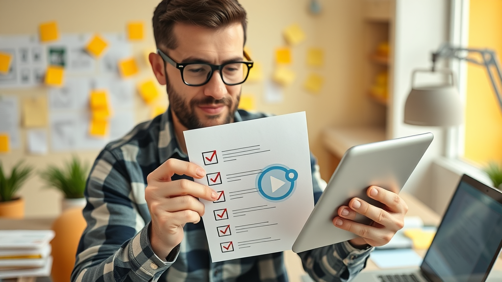 video seo optimization checklist for video rank, digital creator marking optimization steps