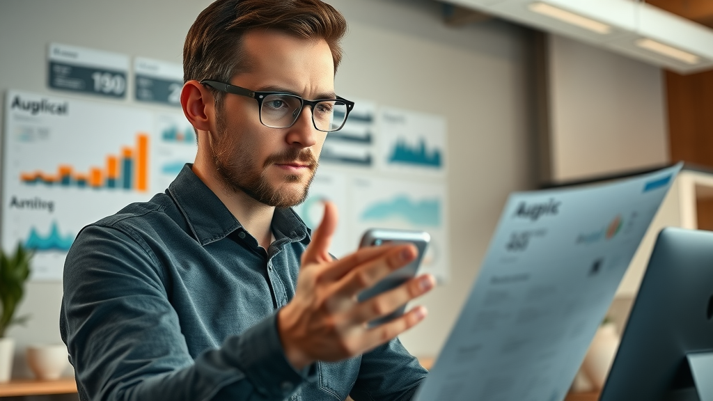 marketer analyzing audience personas and engagement analytics, target audience, content creation tips
