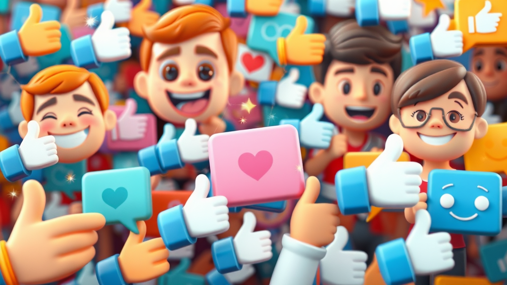 social media engagement metrics likes shares comments icons vibrant feed