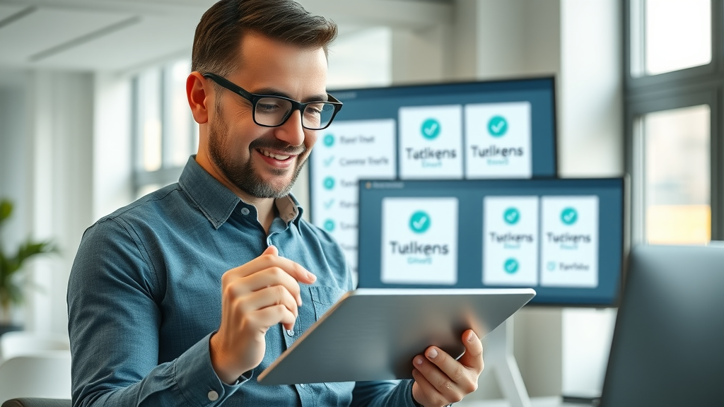 brand consultant reviewing visual branding checklist for a strong visual brand