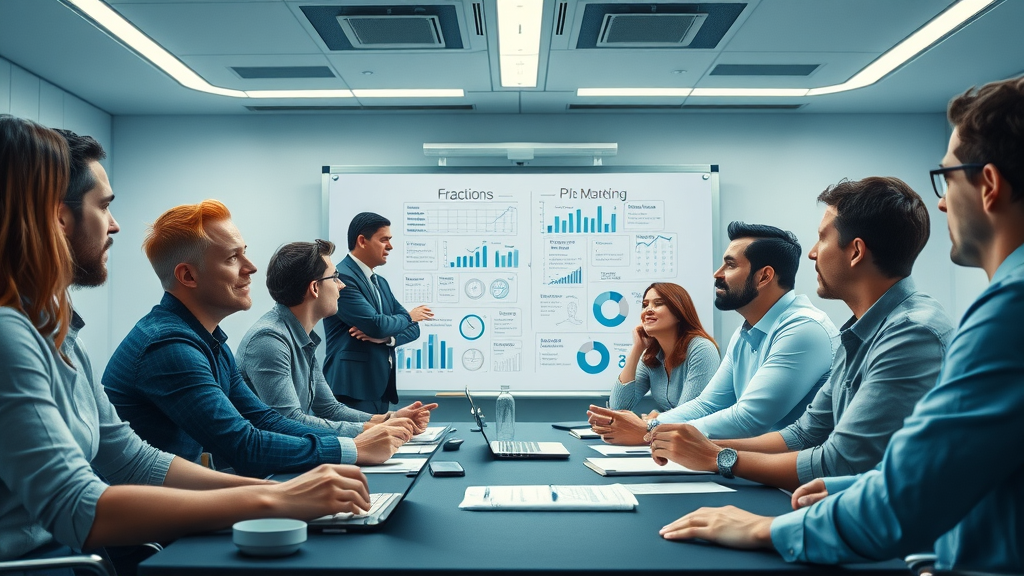 fractional cmo leading diverse marketing team in strategic planning session