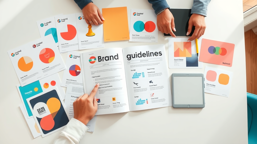 brand guidelines booklet and mood boards for strong visual branding strategy