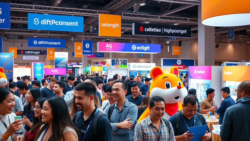 sponsored brand event with interactive experiences, building strong brand awareness