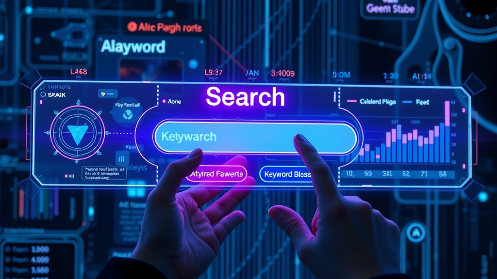 AI-powered keyword research tools with advanced search interface