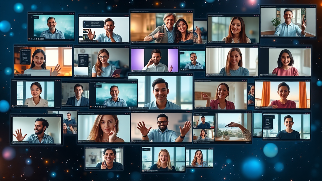 collage showing examples of different video content types for social media