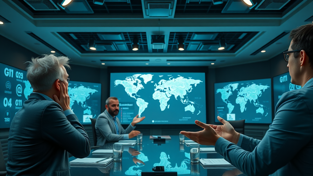 Global marketing professionals deploying enterprise strategy with a fractional CMO, overseeing data-driven branding and leadership