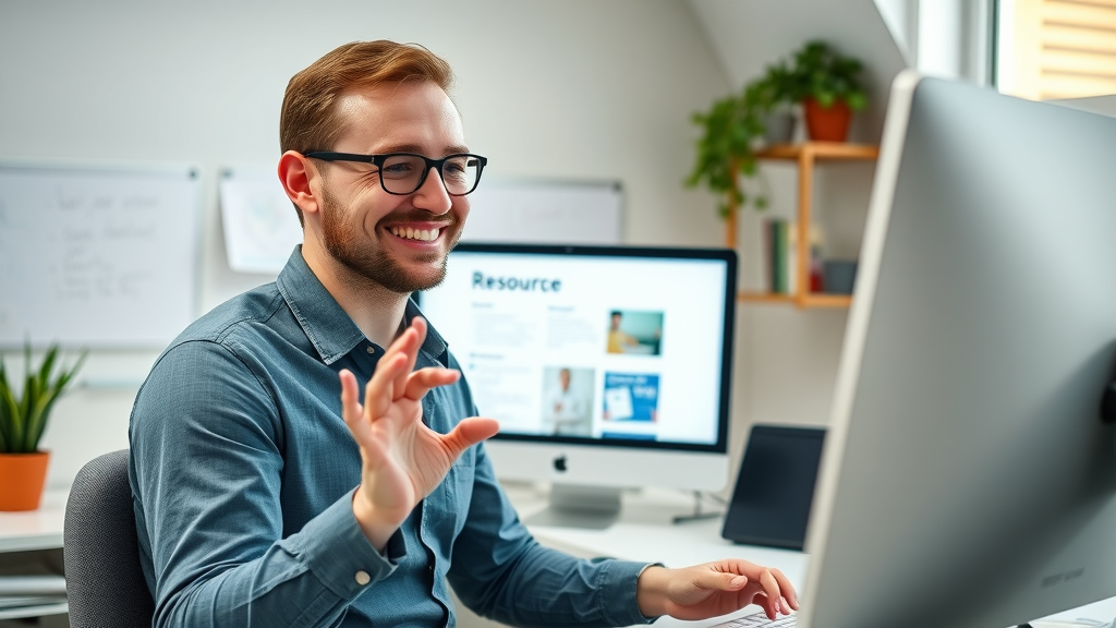 webmaster reviewing resource page opportunities for strategic link building