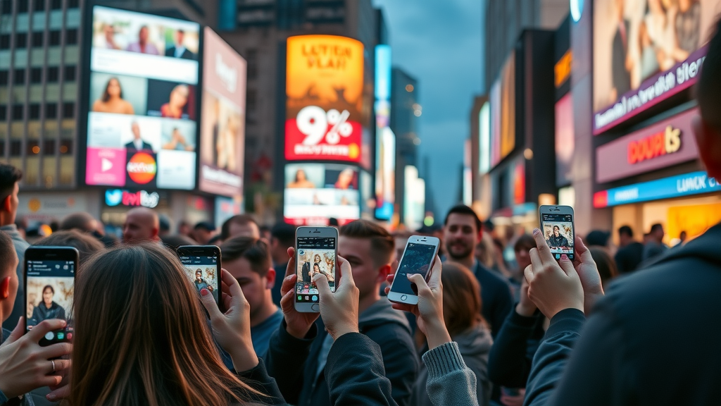 Audience engaging with viral video on social media to boost content marketing strategies