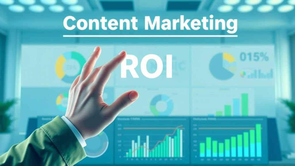 engaging infographic on content marketing statistics and ROI growth, content creation tips