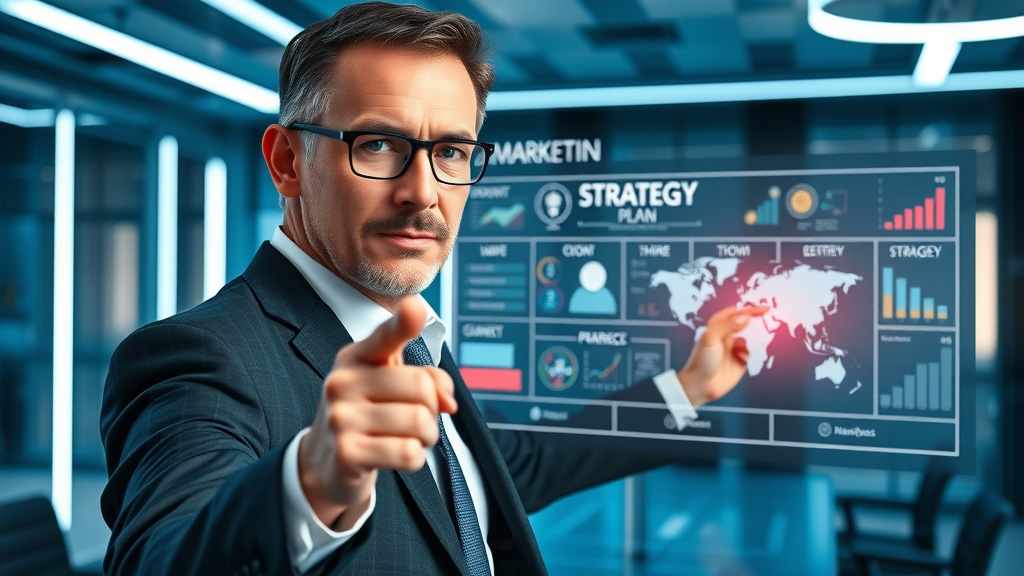 fractional marketing executive crafting a digital marketing strategy plan