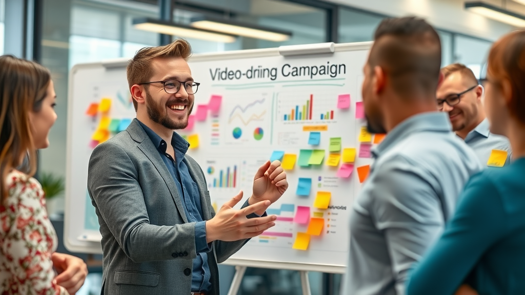 ambitious marketing strategist planning video-driven marketing campaign using top video marketing platforms