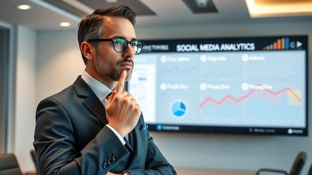 social media analytics four types descriptive diagnostic predictive prescriptive
