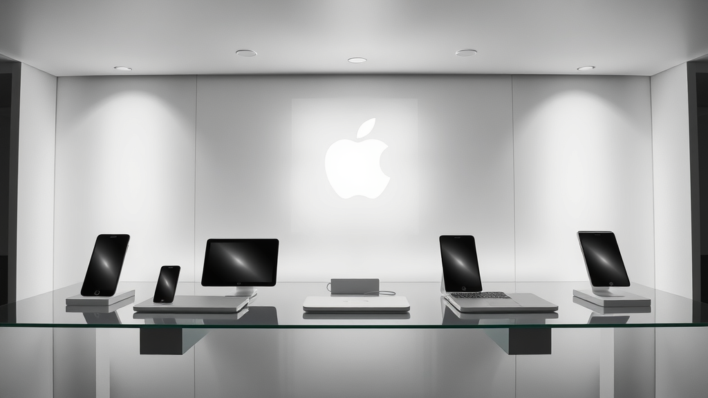 Apple products showcased as an example of premium innovation brand positioning